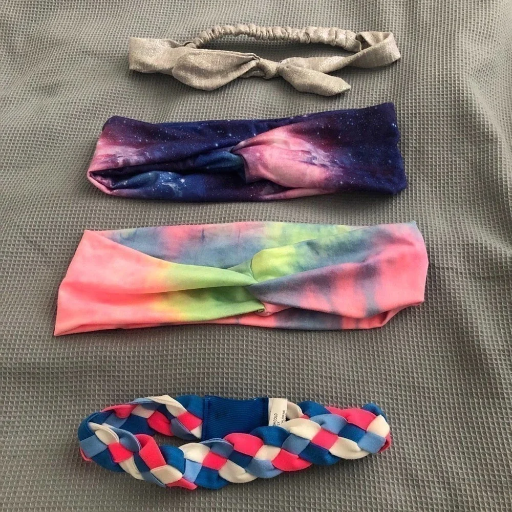 Claire's Youth Girl's Stretch Hair Tie Headbands Set of 8 Mixed Patterns OS